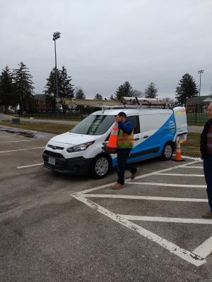 ATT ARRIVES AT BRECKSVILLE SITE